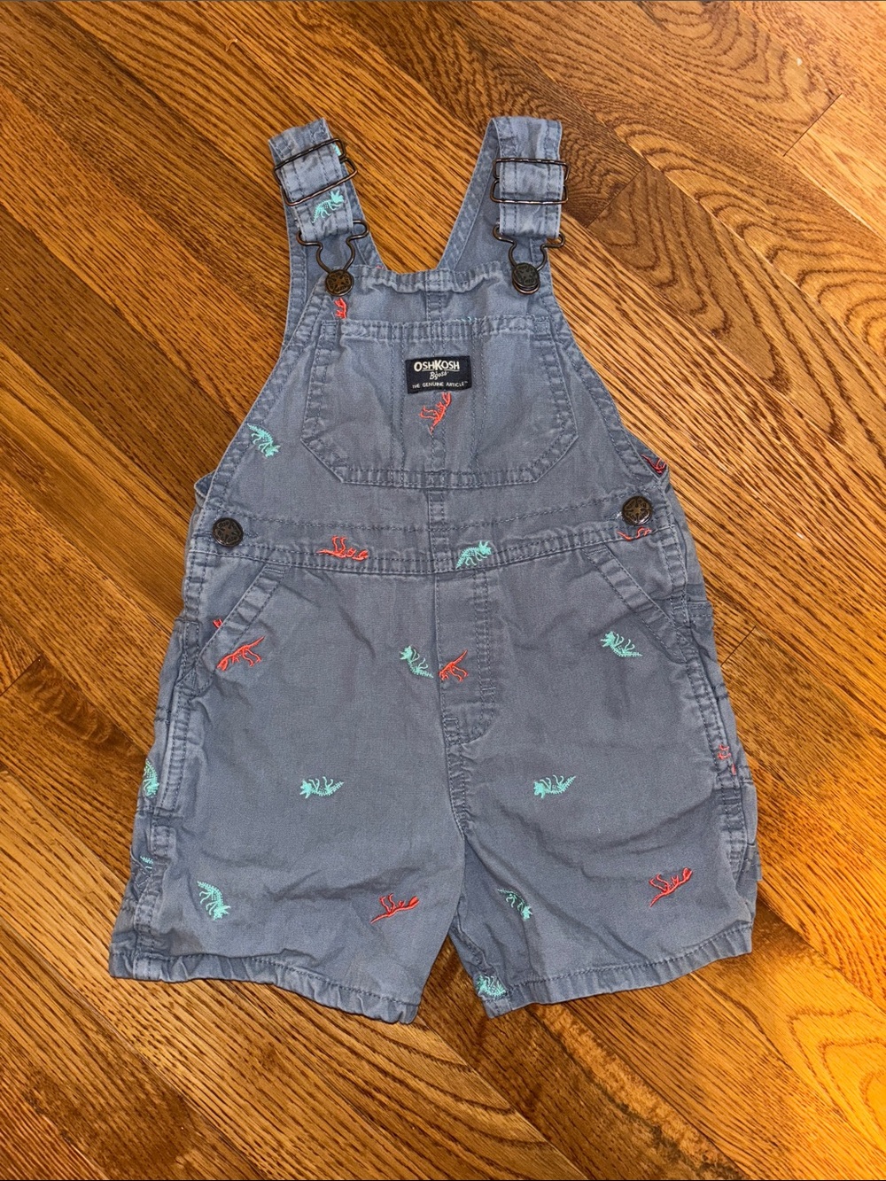Oshkosh B’Gosh Dinosaur Bib Overalls 2T